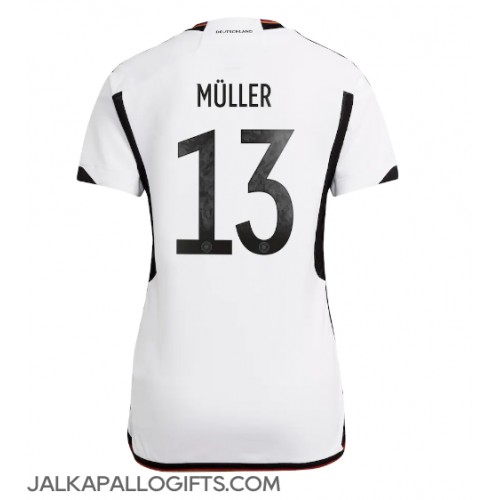 Saksa Thomas Muller #13 Kotipaita Naiset MM-kisat 2022 Lyhythihainen